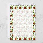 Schattigee avocado achtergrond kaart (Voorkant)