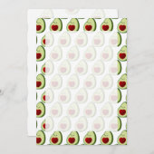 Schattigee avocado achtergrond kaart (Voorkant / Achterkant)