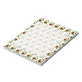 Schattigee avocado achtergrond notitieblok (Linkerzijde)