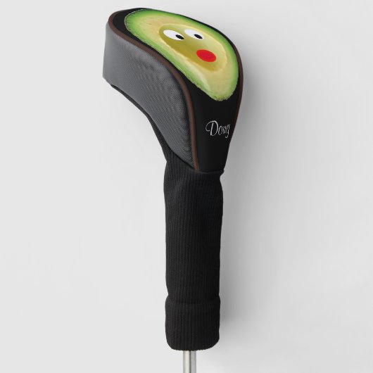 Schattigee Avocado Face 4Ken Golfheadcover (Schuin)