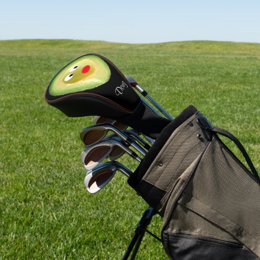 Schattigee Avocado Face 4Ken Golfheadcover (Insitu)
