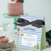 Schattigee avocado genderneutrale tweeling Baby sh Bedankdoosjes