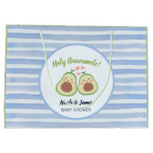 Schattigee avocado genderneutrale tweeling Baby sh Groot Cadeauzakje (Achterkant)