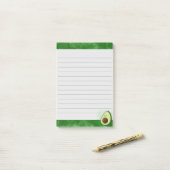 Schattigee avocado groene Waterverf achtergrond be Post-it® Notes (Op bureau)