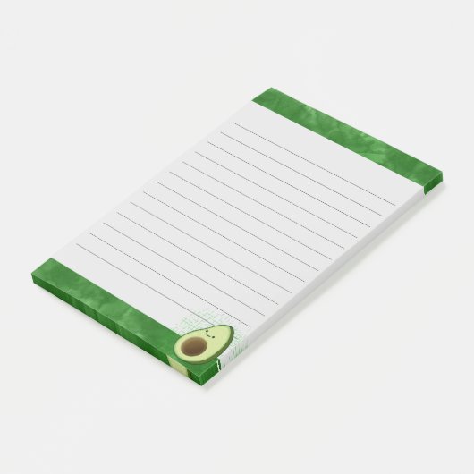 Schattigee avocado groene Waterverf achtergrond be Post-it® Notes (Schuin)