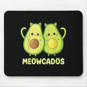 Schattigee Avocado Kitten Pun Funny Kawaii Food An Muismat