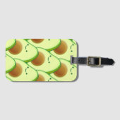 Schattigee avocado over tekening bagagelabel (Voorkant (horizontaal))