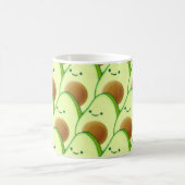 Schattigee avocado over tekening koffiemok (Center)