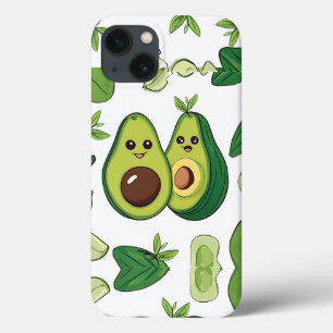 Schattigee avocado paar telefoonhoesje Funny Kaw Case-Mate iPhone Case