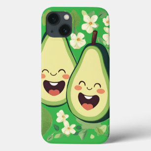 Schattigee avocado paar telefoonhoesje Funny Kaw Case-Mate iPhone Case