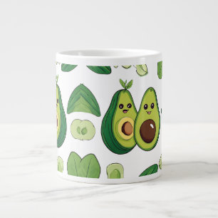 Schattigee avocado paar telefoonhoesje Funny Kaw Grote Koffiekop