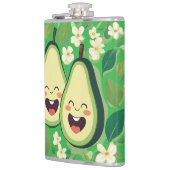 Schattigee avocado paar telefoonhoesje | Funny Kaw Heupfles (Links)