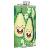 Schattigee avocado paar telefoonhoesje | Funny Kaw Heupfles (Rechts)