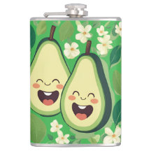 Schattigee avocado paar telefoonhoesje | Funny Kaw
