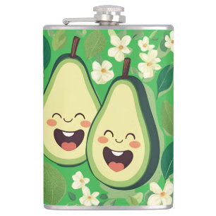 Schattigee avocado paar telefoonhoesje Funny Kaw Heupfles