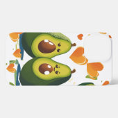 Schattigee avocado paar telefoonhoesje | Funny Kaw iPhone Hoesje (Achterkant horizontaal)