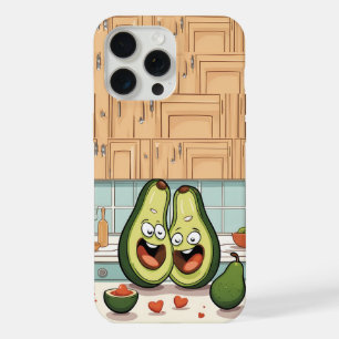 Schattigee avocado paar telefoonhoesje   Funny Kaw iPhone 15 Pro Max Case