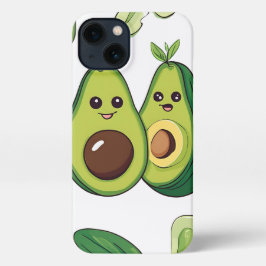 Schattigee avocado paar telefoonhoesje | Funny Kaw iPhone 13 Hoesje