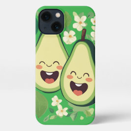 Schattigee avocado paar telefoonhoesje | Funny Kaw iPhone 13 Hoesje