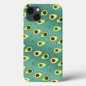 Schattigee Avocado slice zomer Groene gradiënt Pat Case-Mate iPhone Case (Achterkant)