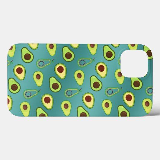 Schattigee Avocado slice zomer Groene gradiënt Pat Case-Mate iPhone Case (Achterkant (horizontaal))