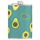 Schattigee Avocado slice zomer Groene gradiënt Pat Heupfles (Voorkant)