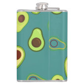 Schattigee Avocado slice zomer Groene gradiënt Pat Heupfles (Achterkant)