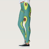 Schattigee Avocado slice zomer Groene gradiënt Pat Leggings (Links)