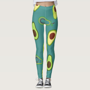 Schattigee Avocado slice zomer Groene gradiënt Pat Leggings