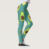 Schattigee Avocado slice zomer Groene gradiënt Pat Leggings (Rechts)