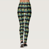 Schattigee avocado springtouw – Fitness Kawaii Leggings (Achterkant)