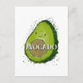 Schattigee avocado-Waterverf Briefkaart (Voorkant)