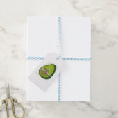 Schattigee avocado-Waterverf Cadeaulabel (Met Touw)