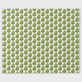 Schattigee avocado-Waterverf Cadeaupapier (Vlak)