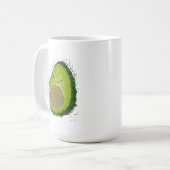 Schattigee avocado-Waterverf Koffiemok (Voorkant links)