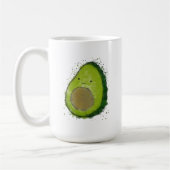 Schattigee avocado-Waterverf Koffiemok (Links)