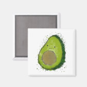 Schattigee avocado-Waterverf Magneet (Voorkant / Achterkant)