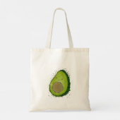 Schattigee avocado-Waterverf Tote Bag (Achterkant)