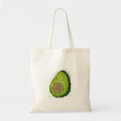 Schattigee avocado-Waterverf Tote Bag (Voorkant)