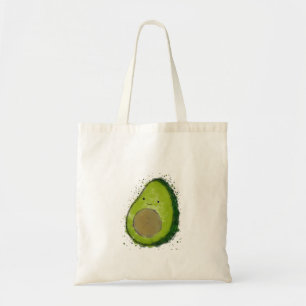 Schattigee avocado-Waterverf Tote Bag