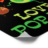 Schattigee avocado's dansen samen Avocado Love Pop Poster (Hoek)