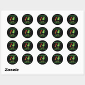 Schattigee avocado's dansen samen Avocado Love Pop Ronde Sticker (Vel)
