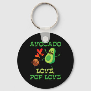 Schattigee avocado's dansen samen Avocado Love Pop Sleutelhanger