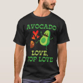 Schattigee avocado's dansen samen Avocado Love Pop T-shirt (Voorkant)