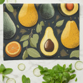 Schattigee avocado's keukenhanddoek (Gevouwen)