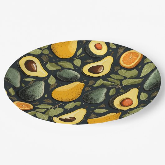 Schattigee avocado's papier bord (Gekanteld)
