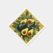Schattigee avocado's papieren servetten (Hoek)