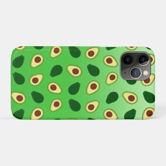 Schattigee Avocado's slice zomergroene gradiënt Pa Case-Mate iPhone Case (Achterkant (horizontaal))