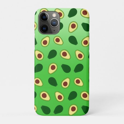 Schattigee Avocado's slice zomergroene gradiënt Pa Case-Mate iPhone Case (Achterkant)