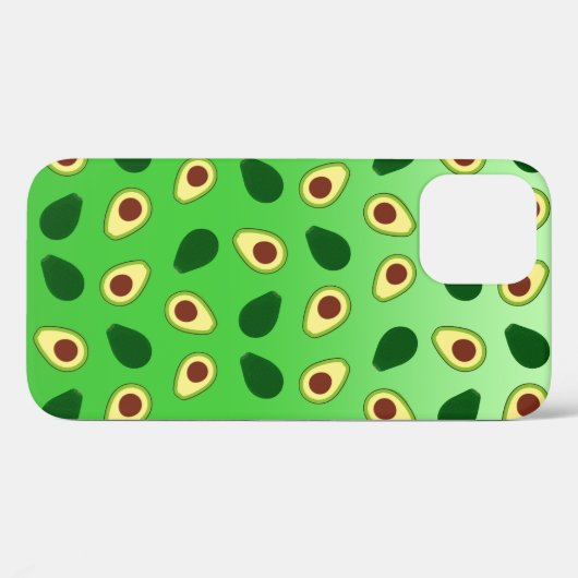 Schattigee Avocado's slice zomergroene gradiënt Pa Case-Mate iPhone Case (Achterkant (horizontaal))